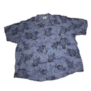 Vintage Hwy 1 Hawaiian Shirt Mens 3X Aloha Button Up Short Sleeve Big
